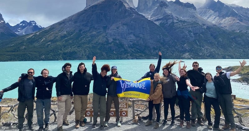 UD students got a crash course in sustainable development up close and personal to Patagonia’s snow-capped mountains, volcanoes, glaciers and dazzling blue lakes.