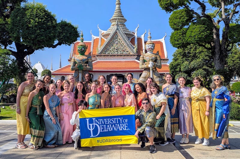 Students dressed in traditional clothing as they visited important cultural and historical sites around Thailand. Students dressed in traditional clothing as they visited important cultural and historical sites around Thailand.