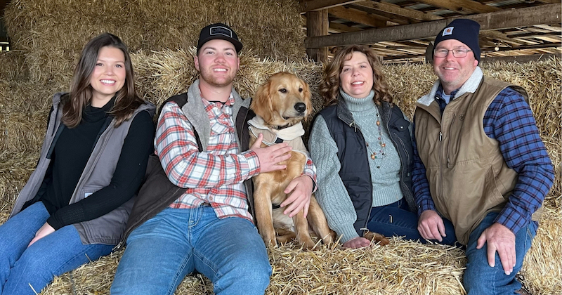The Webb family of Greenwood, Delaware, includes three alumni from the University of Delaware. The Webbs founded the Peach Blossom 4-H Club in 2006, continuing a family legacy of 4-H service. 