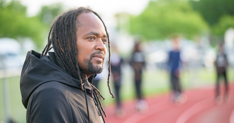 Antwain Flowers, director of youth development at West End Neighborhood House and coach of its Above Xpectations track team