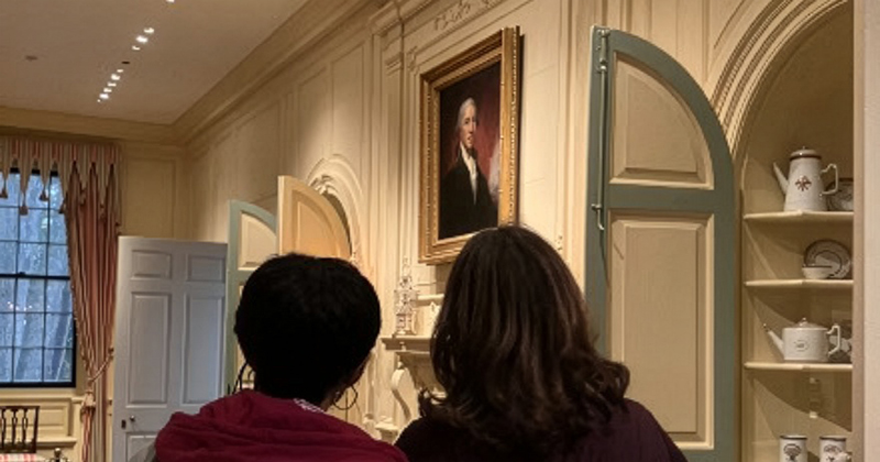 Students in the “Disability and American Art Histories” seminar took part in a description exercise with PhillyTouch Tours to learn how blind and low-vision visitors experience museums. 