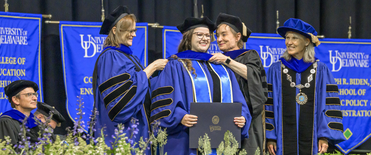 Stephanie Kuntz-McAllister, Graduate Student Government president, was thrilled with all the opportunities she had at UD.
