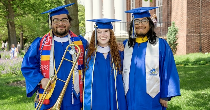 Axel Rodriguez-Leòn, Shaina Zaccagnino and Juan Saquino look back on the friendships, experiences and memories that defined their time at UD.