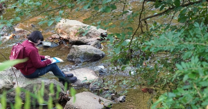 Student at White Clay Creek State Park