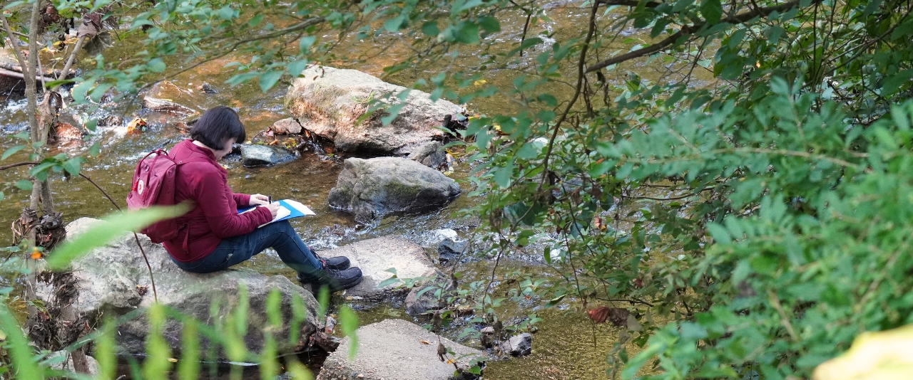 Student at state park