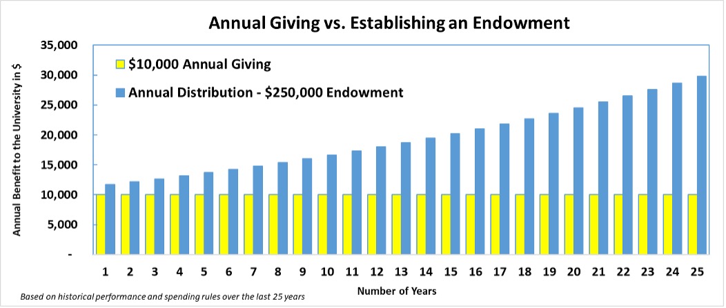 Annual Giving vs. Establishing an Endowment