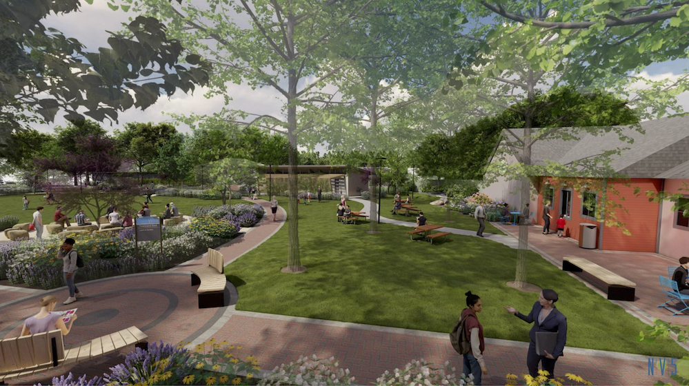 The proposed scope of the project as a mapped aerial view: between UDairy and the south end of Townsend Hall.