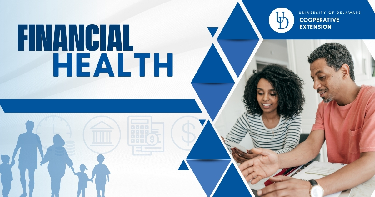 Financial Health Featured Image with husband and wide doing a budget at the table