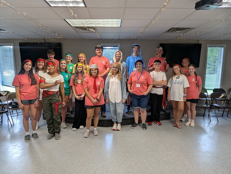 Sussex County 4-H Junior Council photo from summer camp