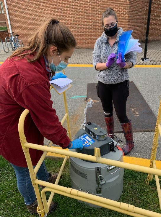 Sewage Sampling at University of Delaware campus