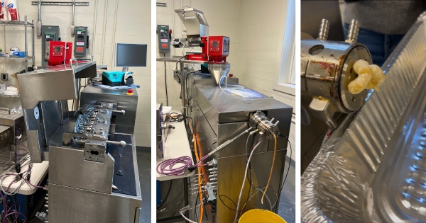 Various angles of the Anton Paar Brabender TwinLab B-TSE-S 20/40 twin-screw extruder.