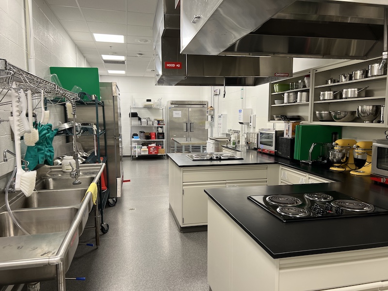 The on-site test kitchen.