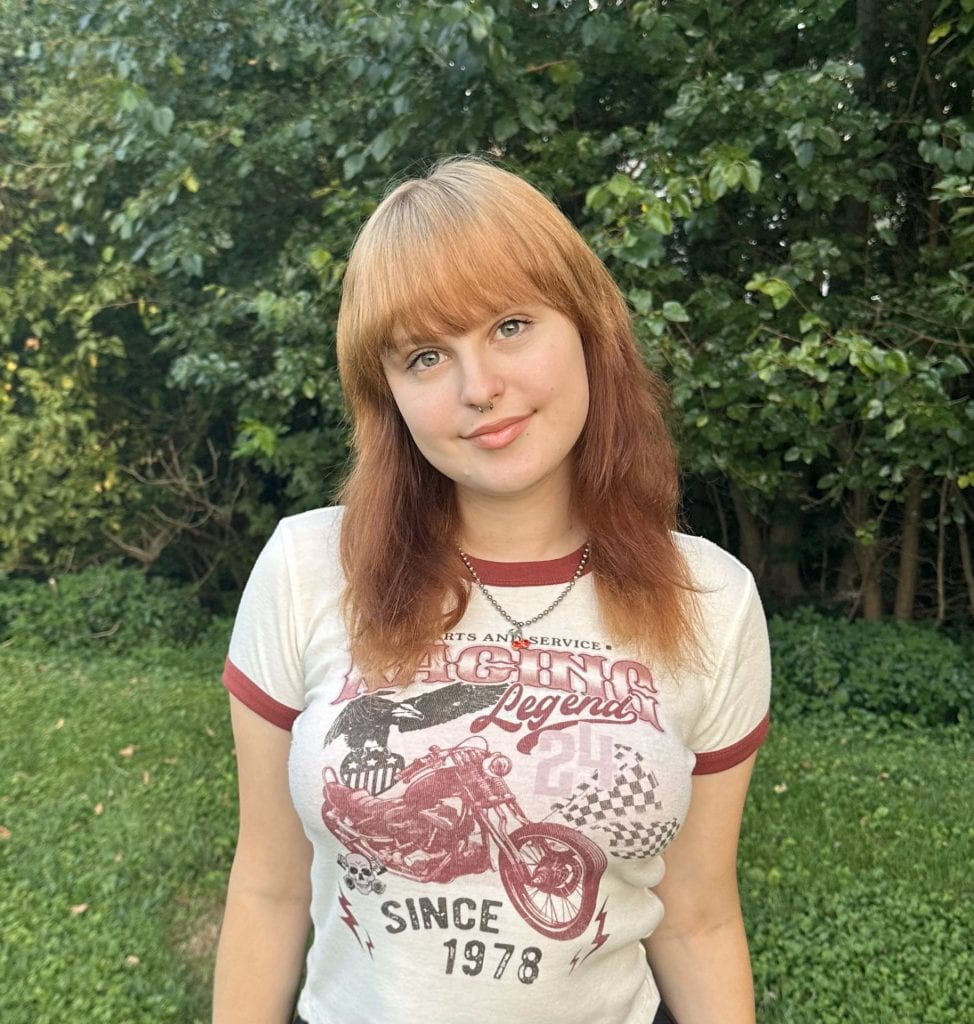 Adeliya posing for the camera.