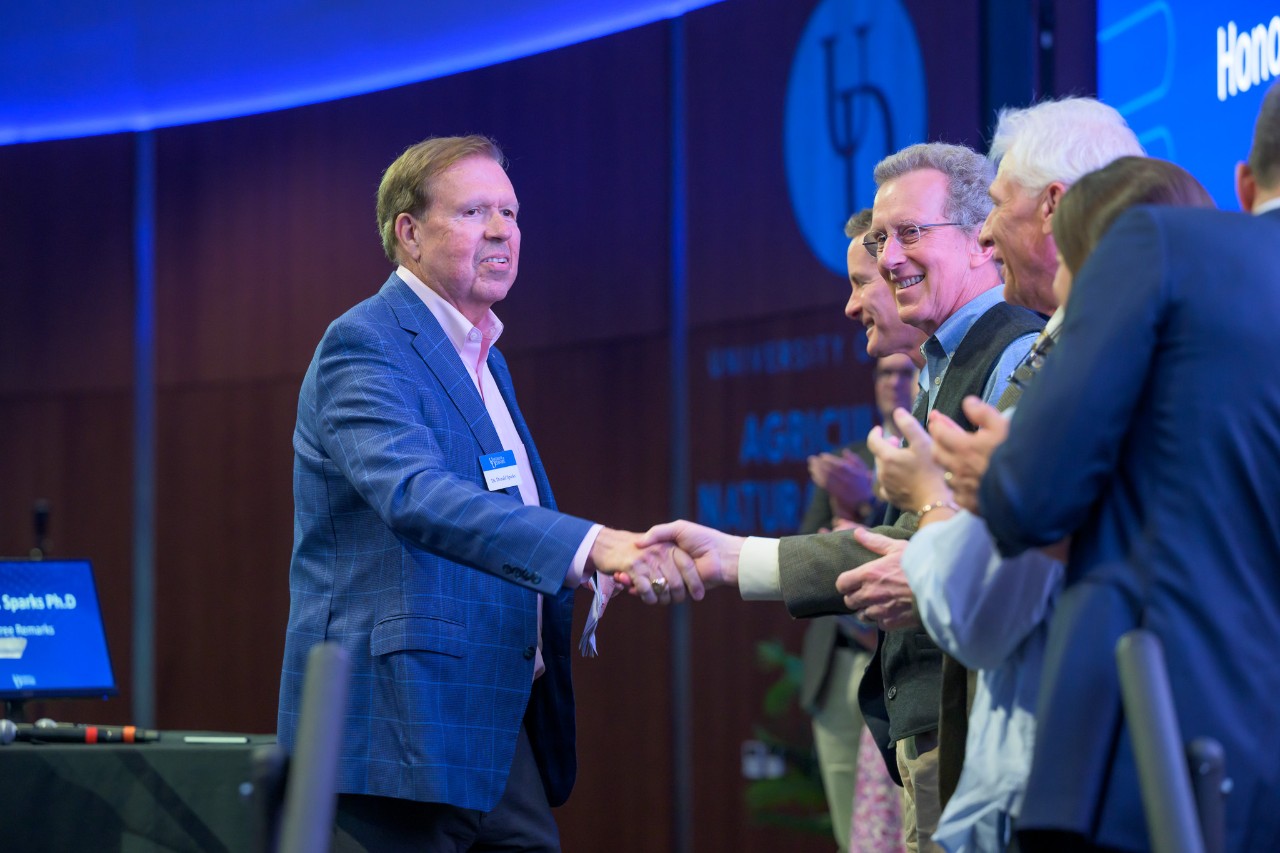 Don Sparks greets guests at the 2024 event.