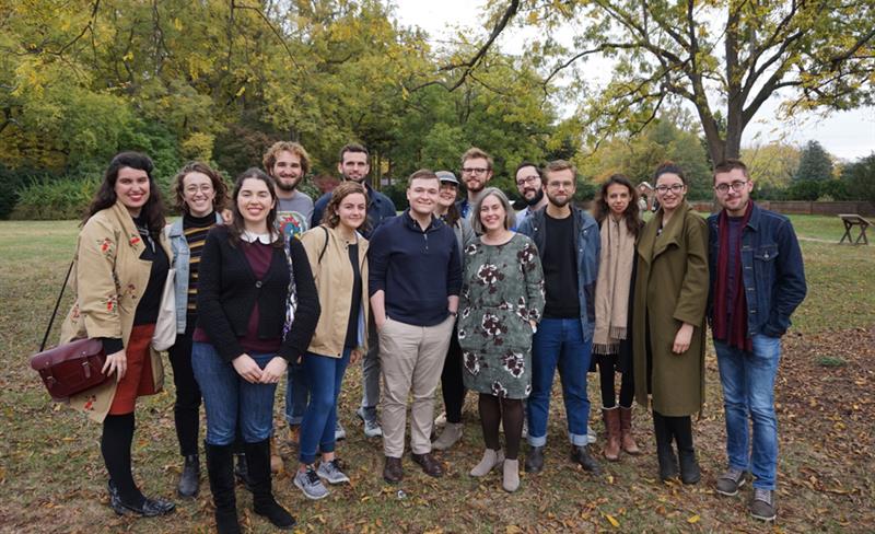 Professor Jennifer Van Horn and students