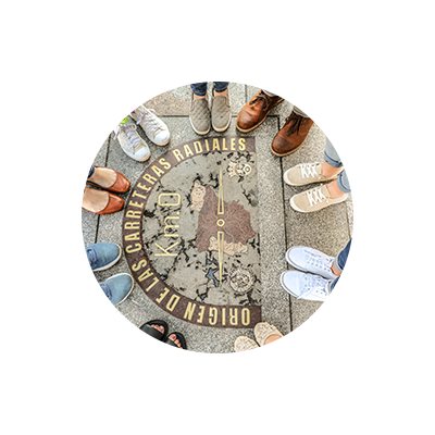 A photo of shoes and compass