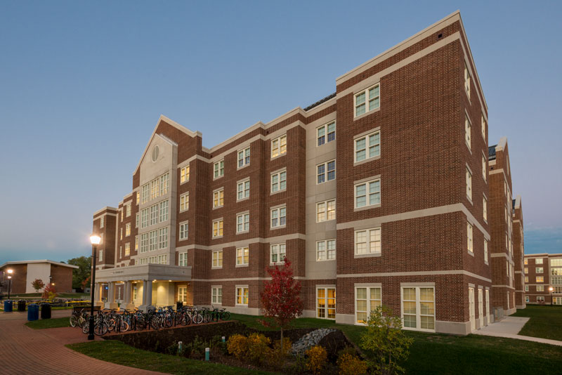 Exterior of Louis Redding residence hall