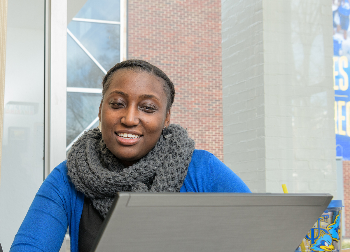 HR-Perkins_Student_Center_Staff-022819 Various images of staff in the Perkins Student Center for the HR website and print material. - (Evan Krape / University of Delaware)