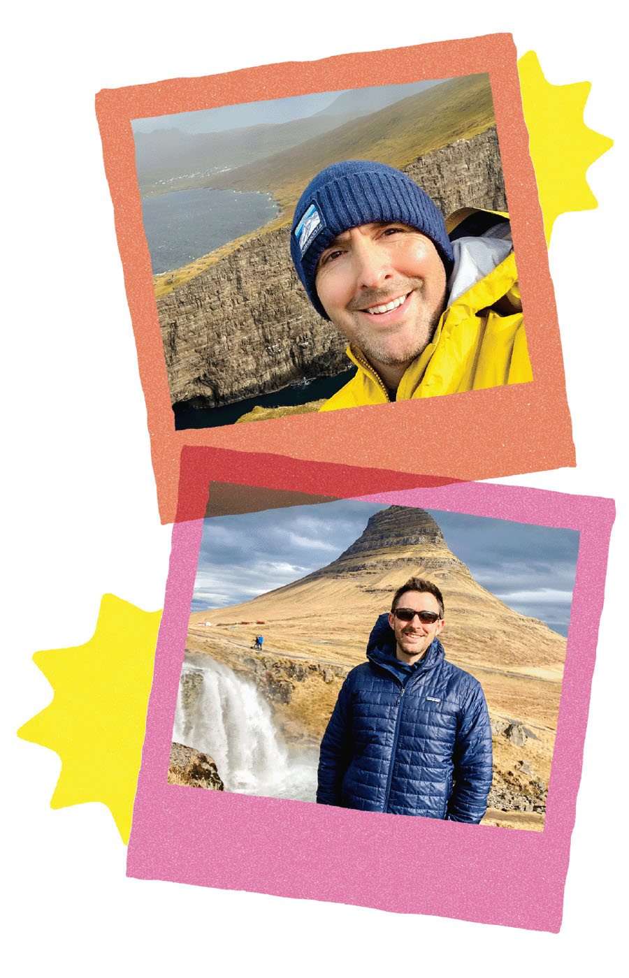 Polaroids depicting the places that Michael Bennett has been.