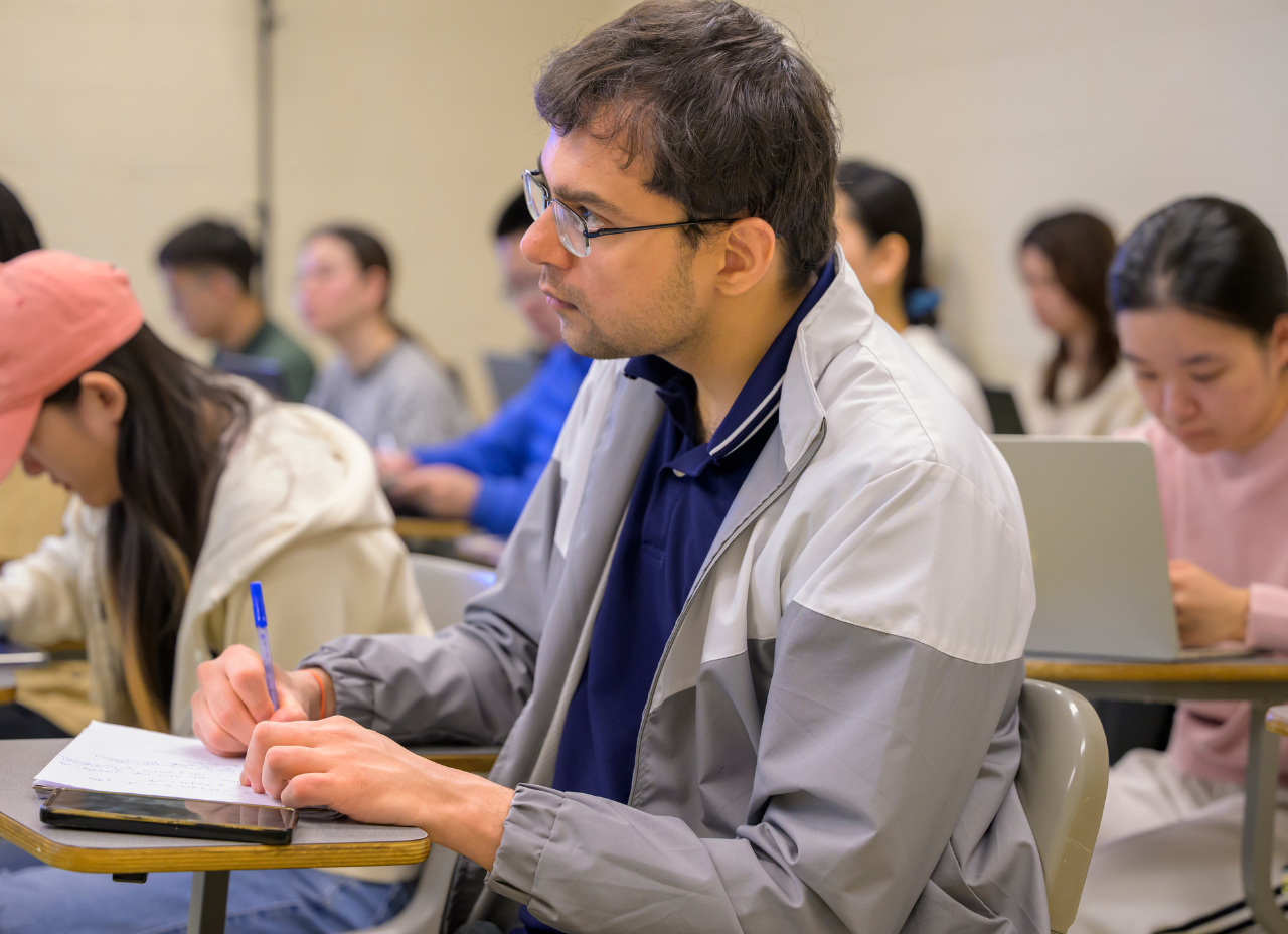 Students in a University of Delaware graduate statistics class.