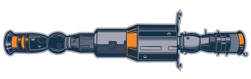 Illustration of space station.