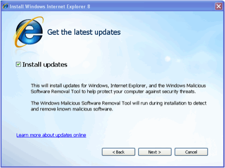 Update Internet Explorer -  5
