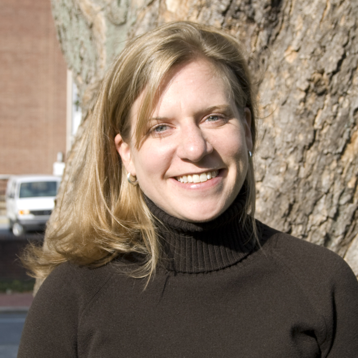 Holly Michael outside Penny Hall