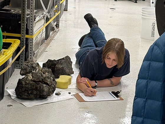 Grad student Grace McEllistrem
