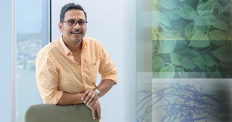 University of Delaware plant biologist and inventor Harsh Bais.