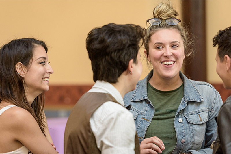 Students at a Lavender graduation celebration.