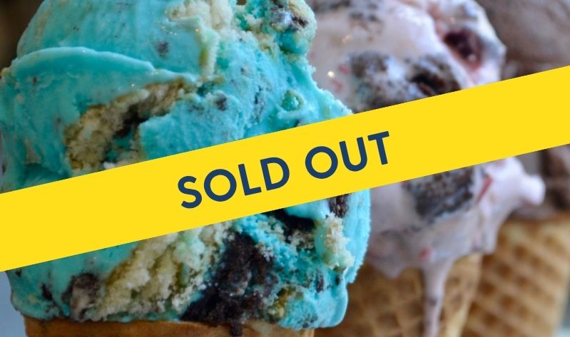 UDairy Ice Cream with Sold Out banner