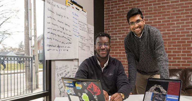 PHOTO OF JAMES MASSAQUOI AND SURY GUPTA IN 2018 PHOTO OF JAMES MASSAQUOI AND SURY GUPTA IN 2018
