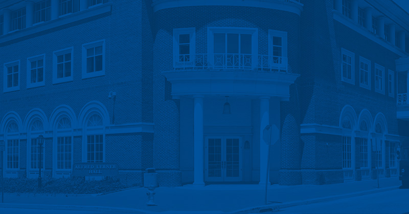 Exterior of Alfred Lerner Hall