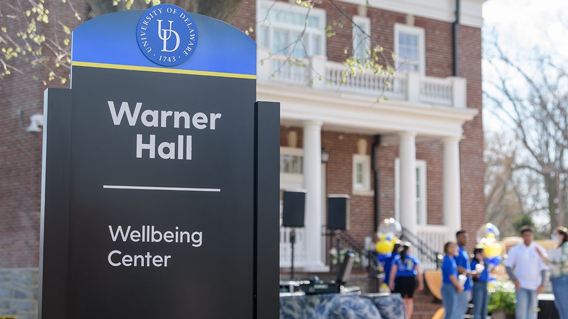 Exterior of the Wellbeing Center at Warner Hall