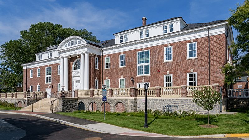 Exterior of Warner Hall