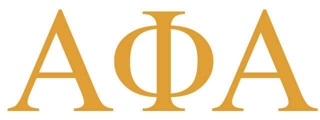 Alpha Phi Alpha greek letters