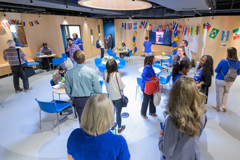 Staff and students in the Center for Intercultural Engagement