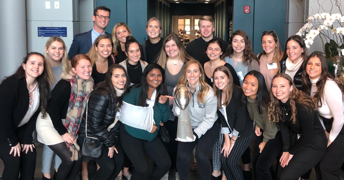 PRSSA members outside Lincoln Financial Field