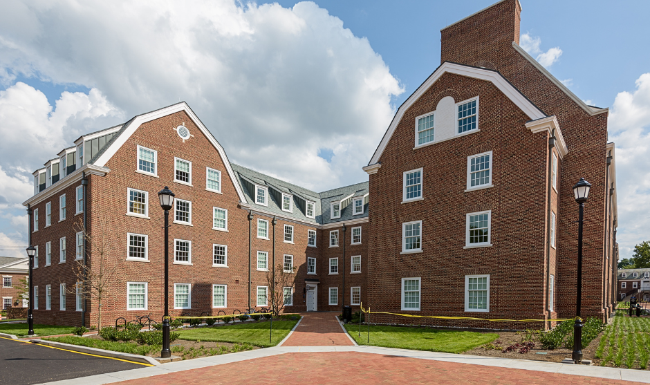 Exterior of a residence hall