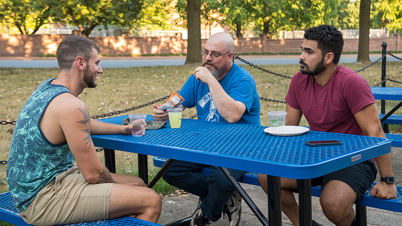 Veterans and military connected students gather to socialize
