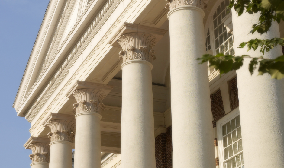 Columns of an academic building