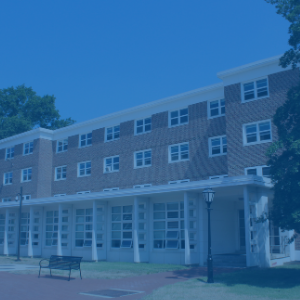 Exterior of Lane and Thompson residence halls