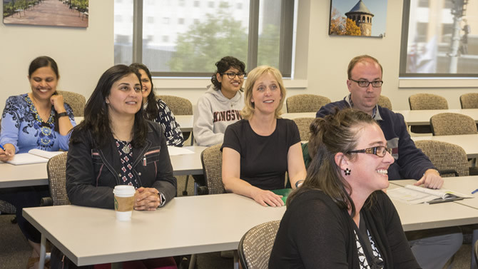 Students in UD's Business Analysis Certificate class