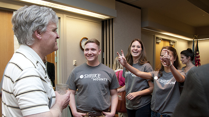 Spin-In Students Showcase in DBI, Delaware BioTechnology Building where students present new & innovative ways to marketing their research and products, Wednesday, May 18th, 2016. 