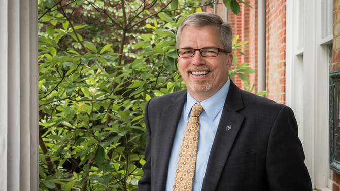 Studio and environmental portrait of Frank Newton, assistant dean for student services in the College of Earth, Ocean, and Environment, and soon to be named the chief of staff for acting president Nancy Targett. - (Kathy F. Atkinson / University of Delaware)