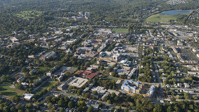 Aerials_2012-10-06 Aerial photos of South Campus, Main Campus, Laird Campus, Main Street, Newark Reservoir, and the City of Newark. Photographed on October 6th, 2012.