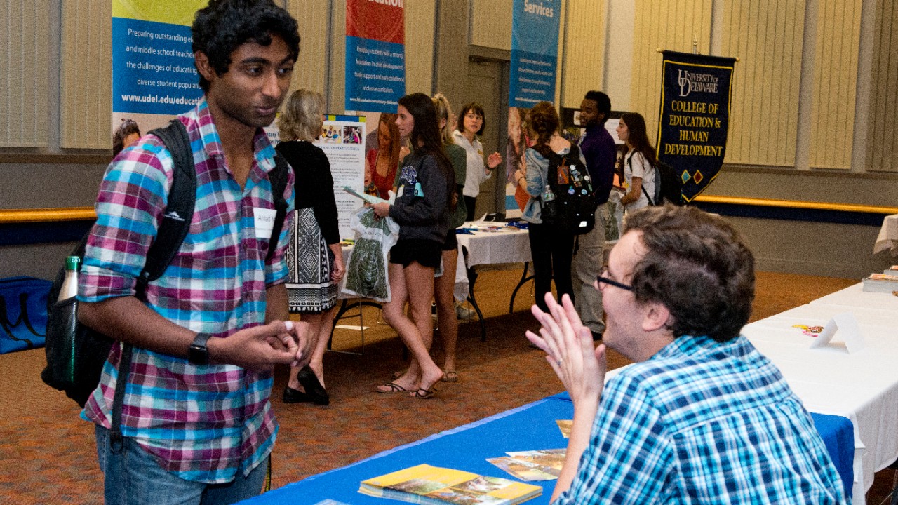 Major Mania, a University Studies Program held in conjuction with Career Services was held in Trabant University Center on October 7, 2016. Faculty and staff from all the colleges spoke with students about majors and minors.
