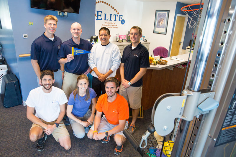 More than 90 percent of Elite PT staff members are Blue Hen graduates.