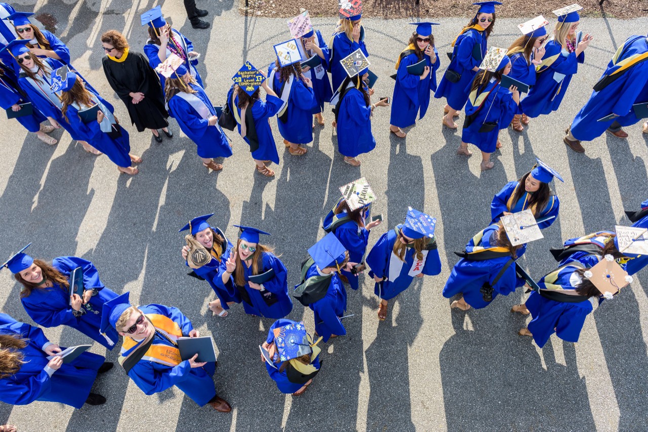 The 168th University of Delaware Spring Commencement ceremony held in Delaware Stadium on Saturday, May 27, 2017. Including commencement speaker Jack Markell, former 2-term Governor of the State of Delaware. Honorary degrees were also awarded to Margaret L. Andersen, Edward F. & Elizabeth Goodman Rosenberg Professor Emerita; James Wagner, President Emeritus -  Emory University, UD Alumnus ’75 EG; and Marna Whittington, Retired CEO - Allianz Global Investors Capital, UD Alumna ’68 AS. - (Evan Krape / University of Delaware)