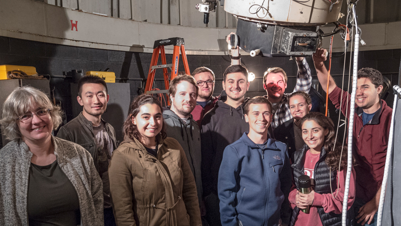 Prof. Judi Provencal astronomy class